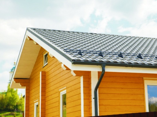 Металлочерепица кредо 0,45 Drap RAL 8004 терракот